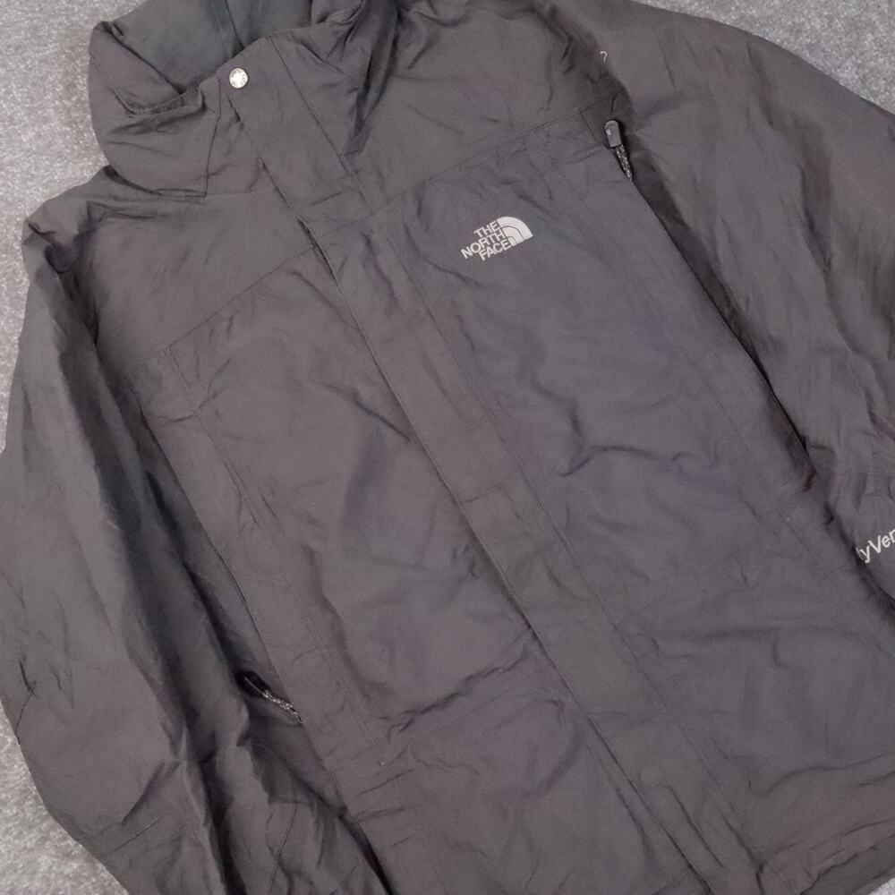 The North Face Hyvent Softshell Large Gray Long Sleeve Full Zip Jacket - Picture 7 of 13
